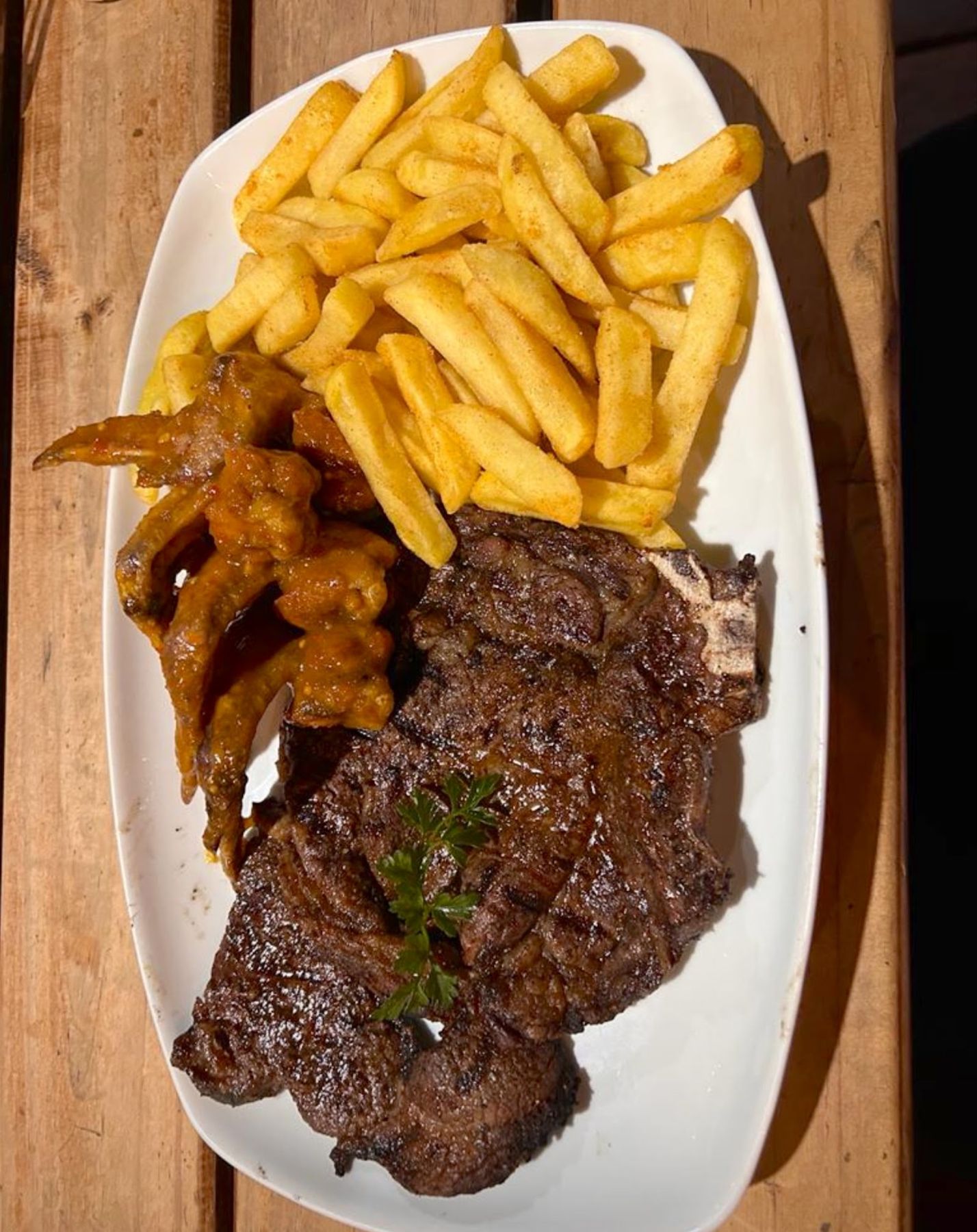 Steak and chips